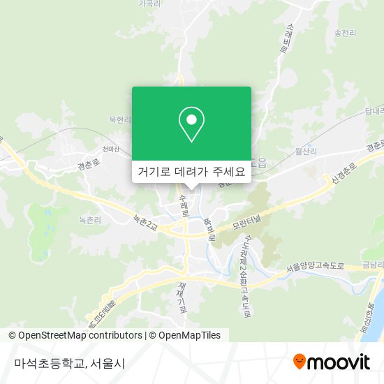 마석초등학교 지도