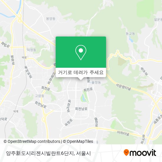 양주新도시리젠시빌란트6단지 지도