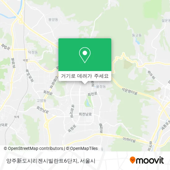 양주新도시리젠시빌란트6단지 지도