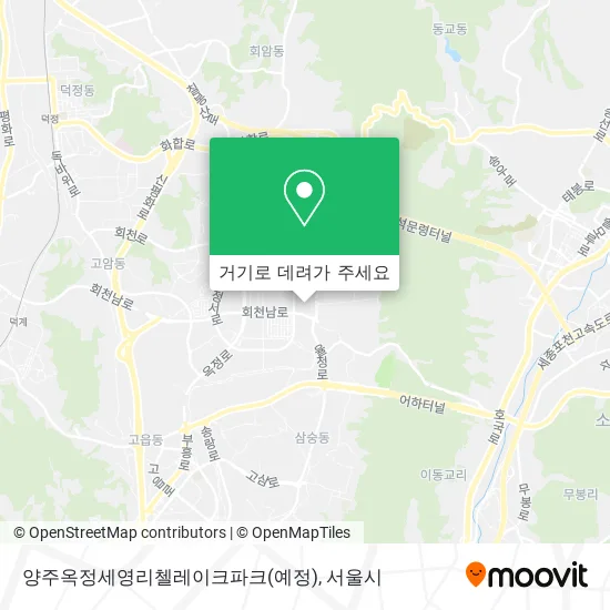 양주옥정세영리첼레이크파크(예정) 지도