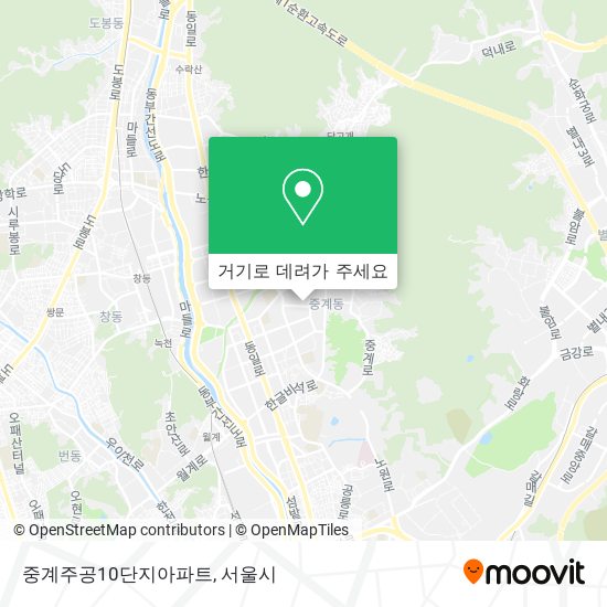 중계주공10단지아파트 지도