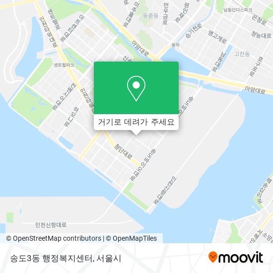 송도3동 행정복지센터 지도