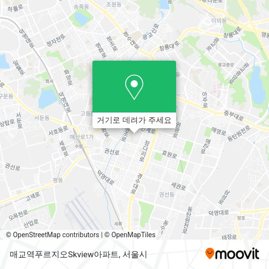 매교역푸르지오Skview아파트 지도