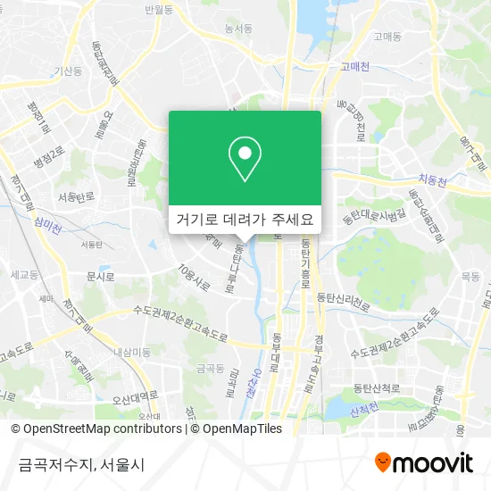 금곡저수지 지도