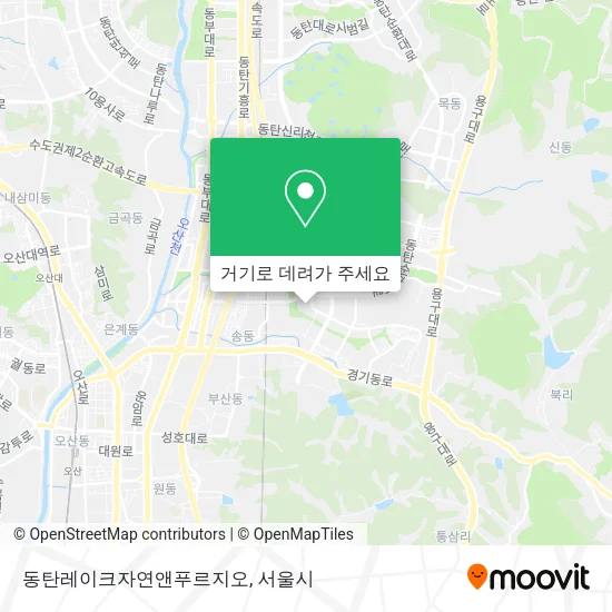 동탄레이크자연앤푸르지오 지도
