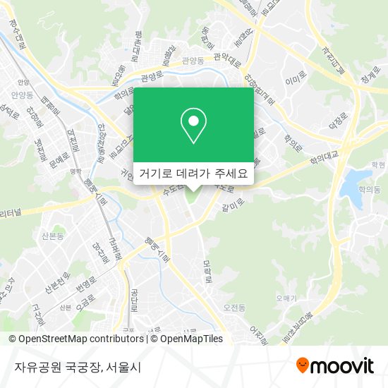 자유공원 국궁장 지도