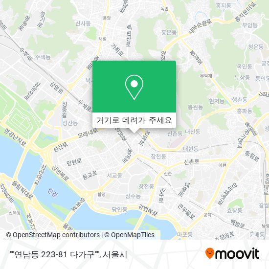 ""연남동 223-81 다가구"" 지도