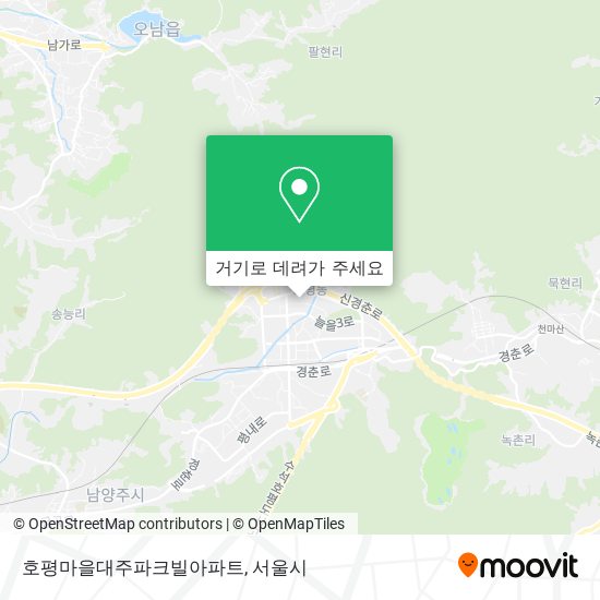 호평마을대주파크빌아파트 지도