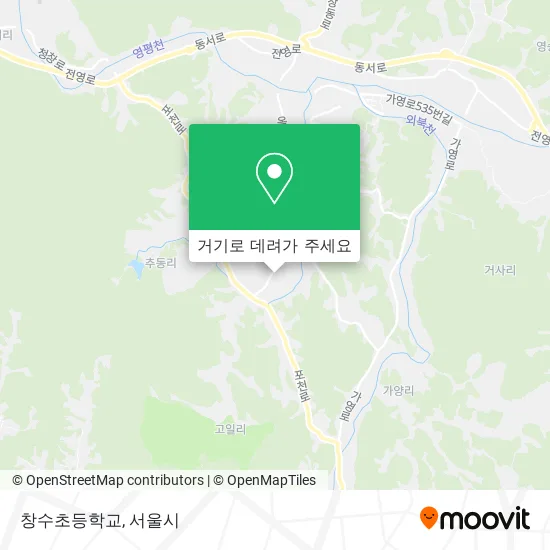 창수초등학교 지도