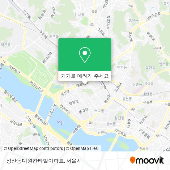 성산동대원칸타빌아파트 지도