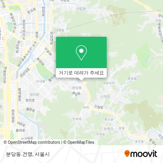 분당동.건영 지도