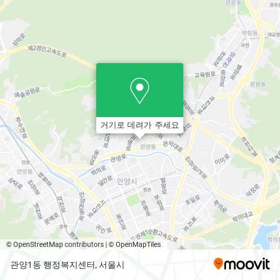 관양1동 행정복지센터 지도