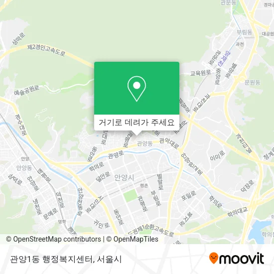 관양1동 행정복지센터 지도