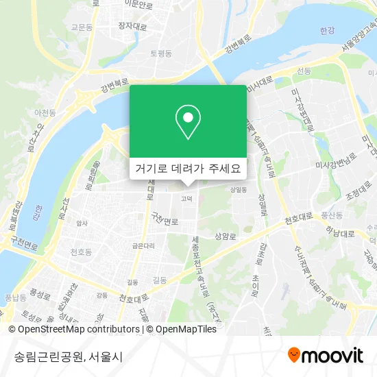 송림근린공원 지도