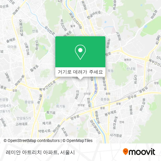 레미안 아트리치 아파트 지도