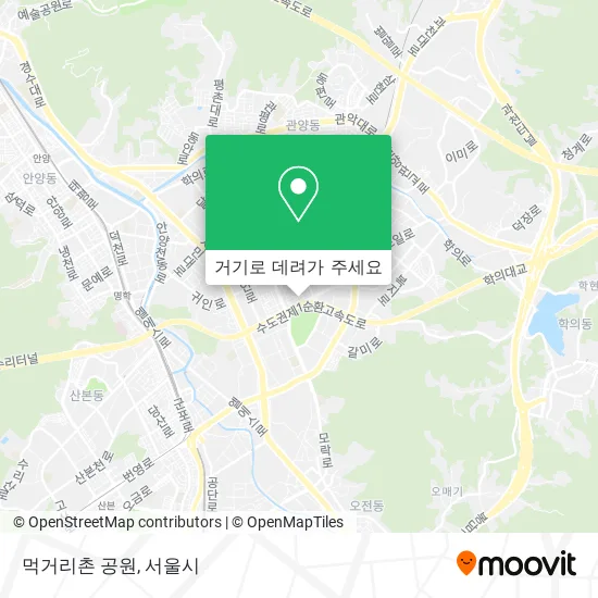 먹거리촌 공원 지도
