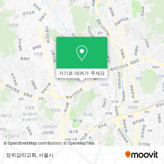 장위감리교회 지도