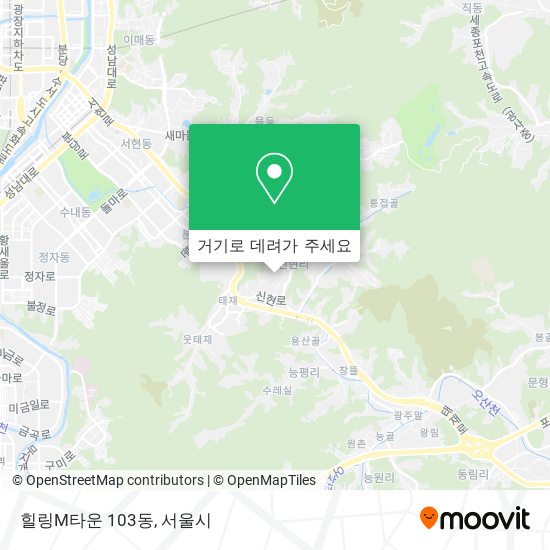 힐링M타운 103동 지도