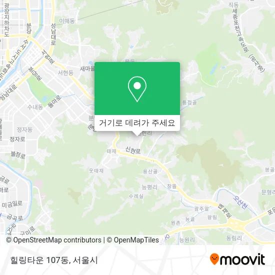 힐링타운 107동 지도