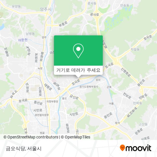 금오식당 지도