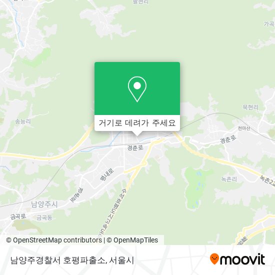 남양주경찰서 호평파출소 지도