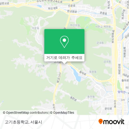 고기초등학교 지도