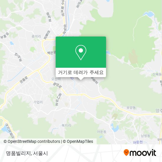 명품빌리지 지도