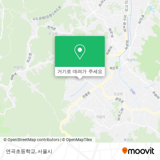 연곡초등학교 지도