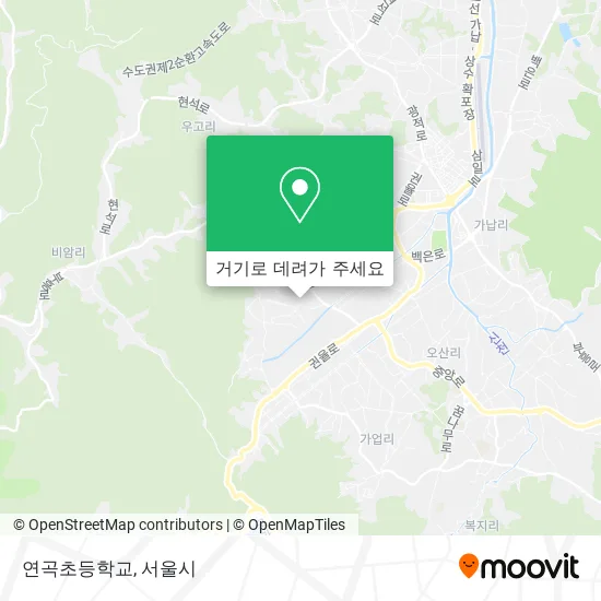 연곡초등학교 지도