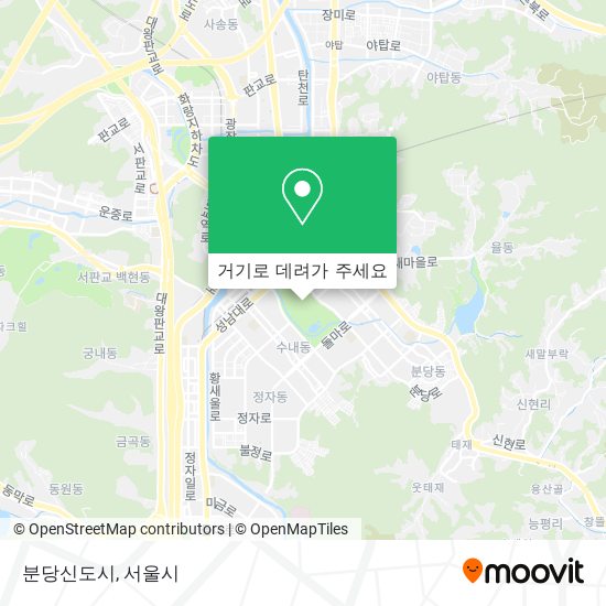 분당신도시 지도