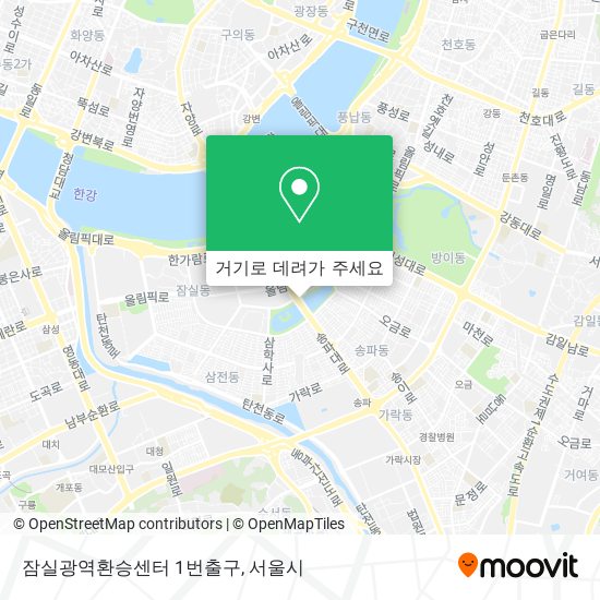 잠실광역환승센터 1번출구 지도