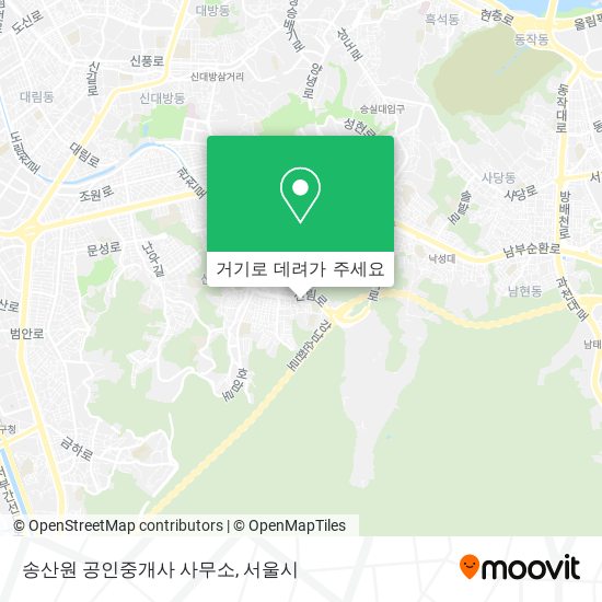 송산원 공인중개사 사무소 지도