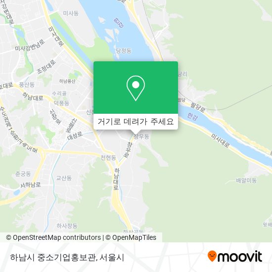 하남시 중소기업홍보관 지도