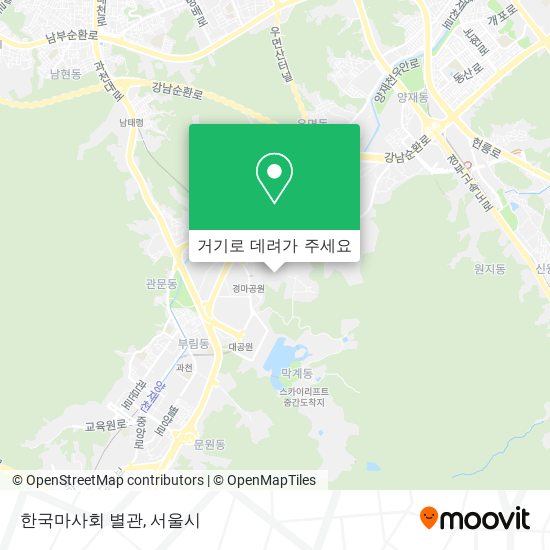 한국마사회 별관 지도