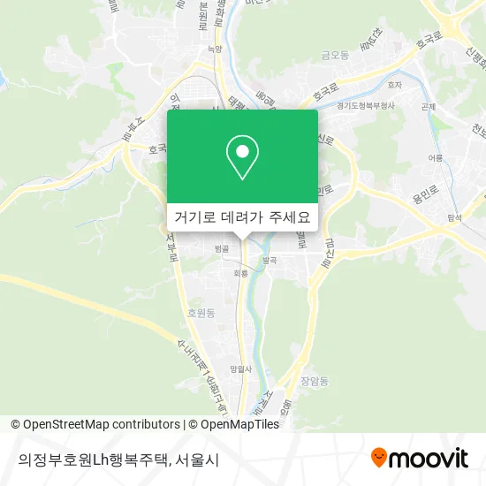 의정부호원Lh행복주택 지도