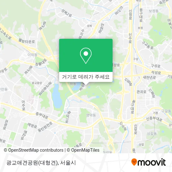 광교애견공원(대형견) 지도