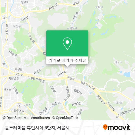 물푸레마을 휴먼시아 5단지 지도
