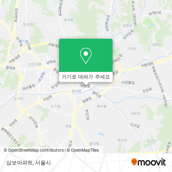 삼보아파트 지도