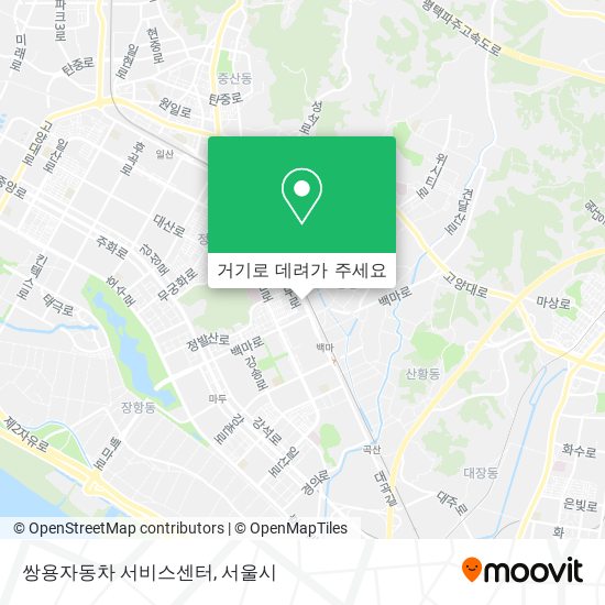 쌍용자동차 서비스센터 지도