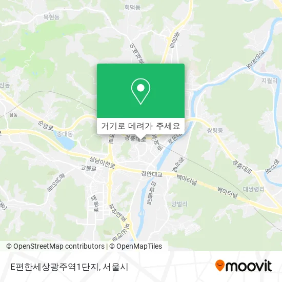 E편한세상광주역1단지 지도