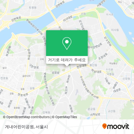 게내어린이공원 지도