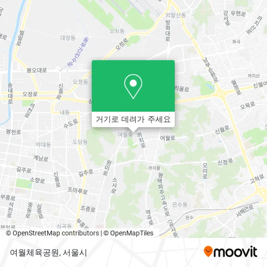 여월체육공원 지도