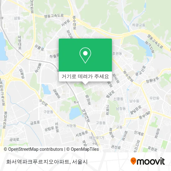 화서역파크푸르지오아파트 지도