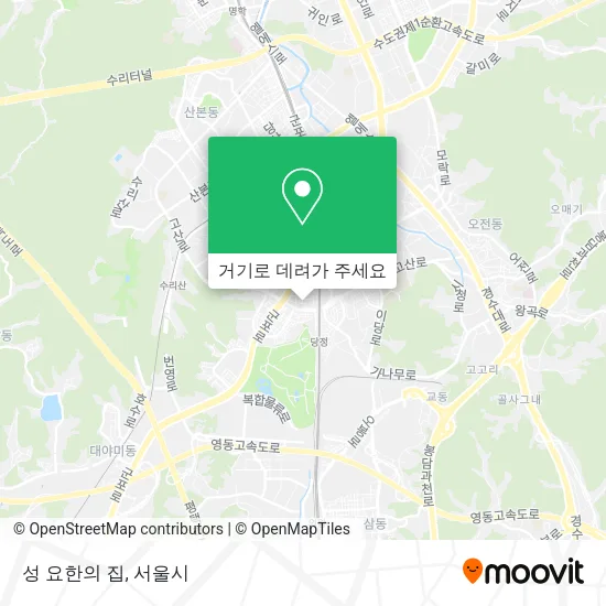 성 요한의 집 지도