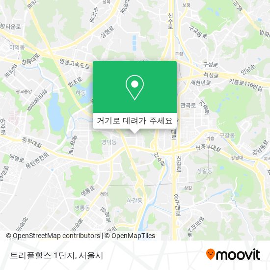 트리플힐스 1단지 지도