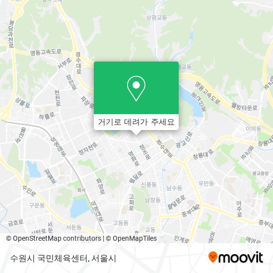 수원시 국민체육센터 지도