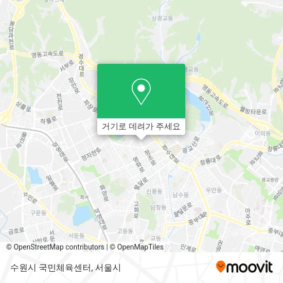 수원시 국민체육센터 지도