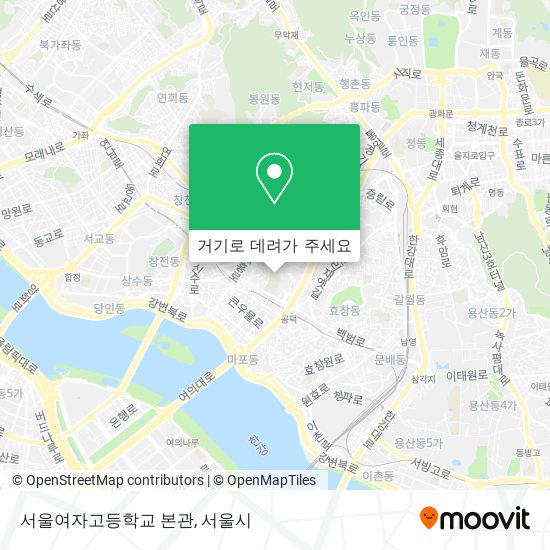 서울여자고등학교 본관 지도