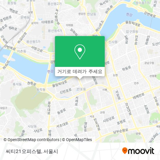 씨티21오피스텔 지도