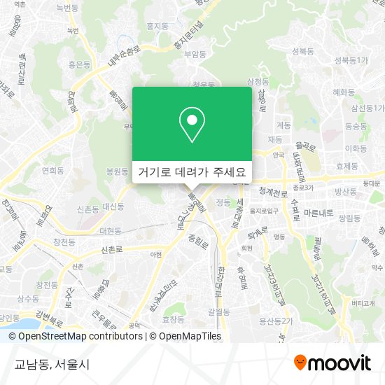 교남동 지도